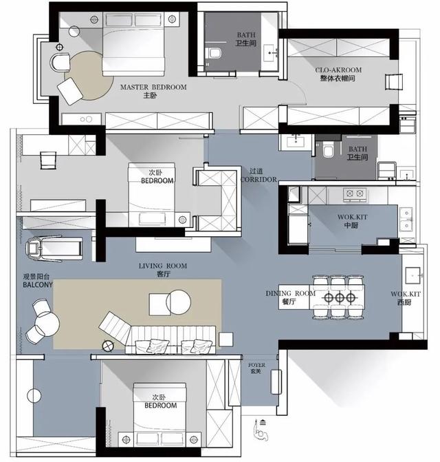 三代同堂的轻法式住宅，简约优雅-4.jpg