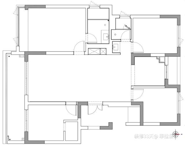 126平精装四叶草改造混搭四室，将浪漫与温柔搜集的轻法式之家-3.jpg