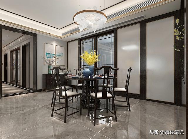 175平米的新中式风格，看到客厅后，被深深吸引，大气和韵味并存-11.jpg