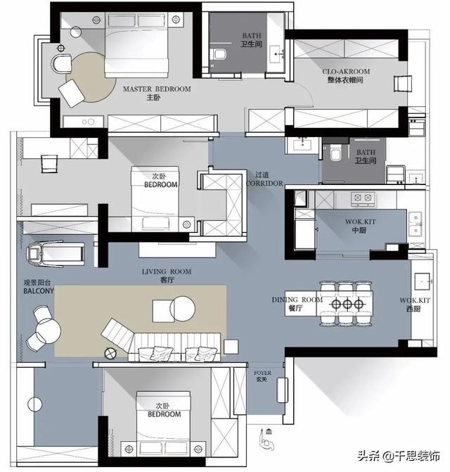 装修案例分享 | 170㎡轻法式之家，日光沐浴下如诗如画-3.jpg