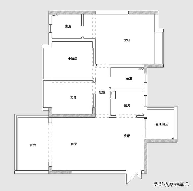 夫妻俩把118㎡三居室，装修美式风，带一些轻奢质感，真的很好看-2.jpg