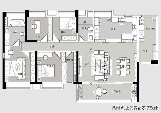 175㎡新家装“轻奢美式”，整体敞亮大气又温馨，这才是理想居所-3.jpg