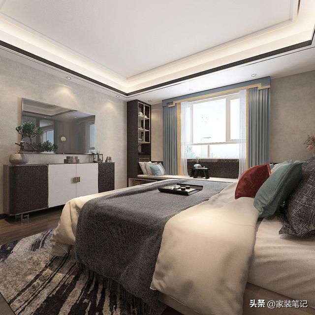发现一户很经典的新中式风装修，150㎡的四房，走进去一步一景-17.jpg