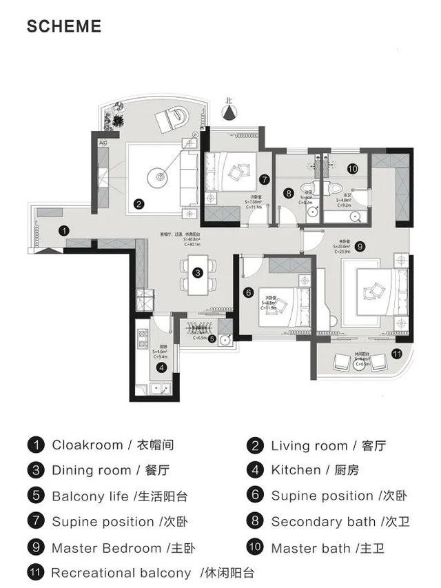 110㎡三房，温润又怀旧的美式风格-2.jpg