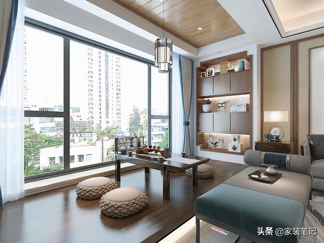 武汉夫妻新中式风装修，全屋充满了文化艺术气息，真的很有品味-12.jpg