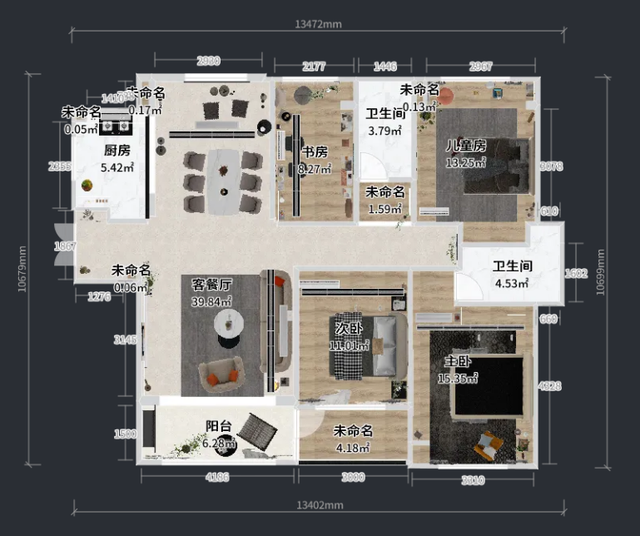 144㎡自然色极简风，质感空间何必过度装饰-1.jpg