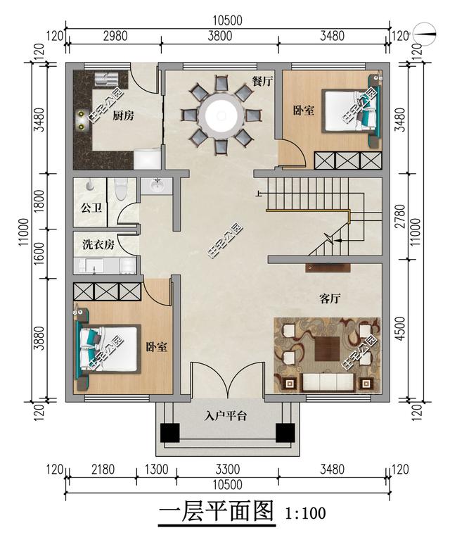 10×12米二层新中式夹心房，7米大客厅+多朝南卧室住着更舒适-3.jpg