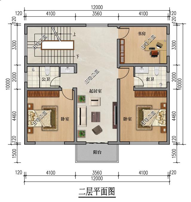 12×11米三层新中式雅宅，大客厅、全景落地窗、朝南套卧全都有-6.jpg