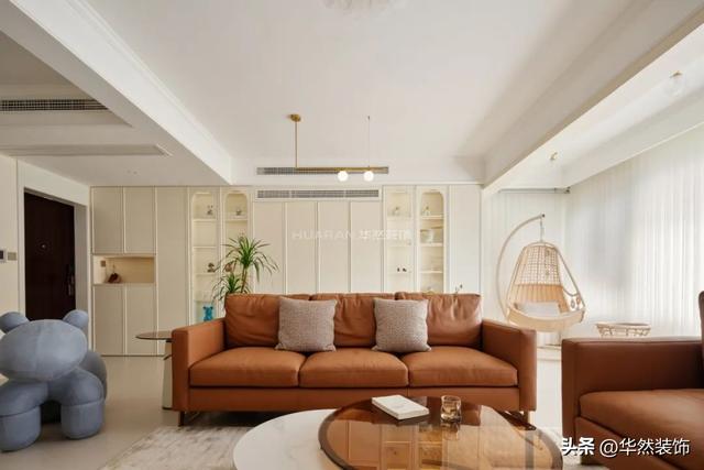 中海嶺湖湾126㎡三居室，效果图高度还原，爱上温柔的轻法式-7.jpg