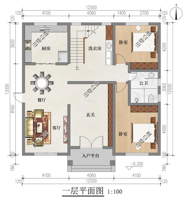 12×12米二层半新中式雅宅，阁楼层巧妙解决限高问题-5.jpg