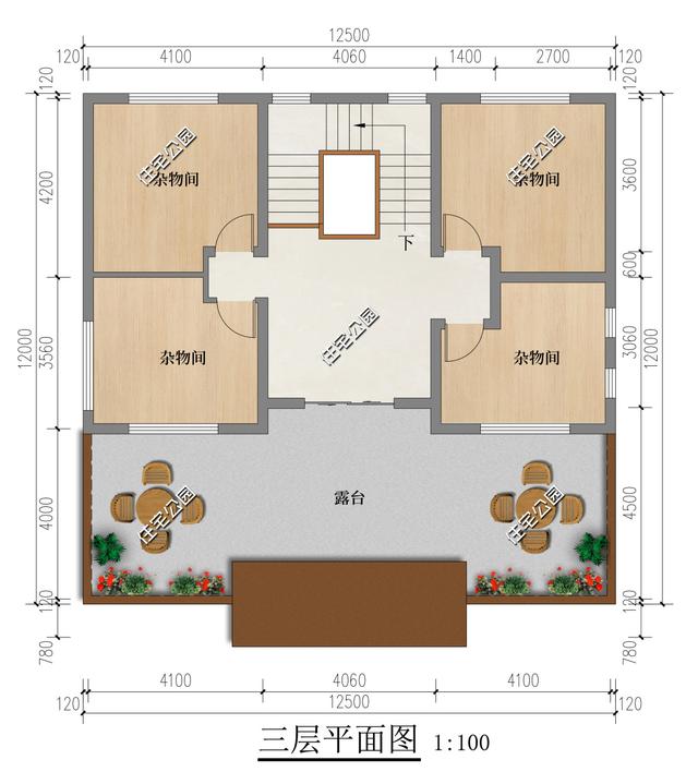 12×12米二层半新中式雅宅，阁楼层巧妙解决限高问题-7.jpg
