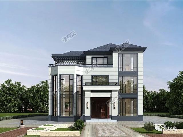 建房说｜150平新中式别墅，老家建一栋，妥妥的村中豪宅-2.jpg