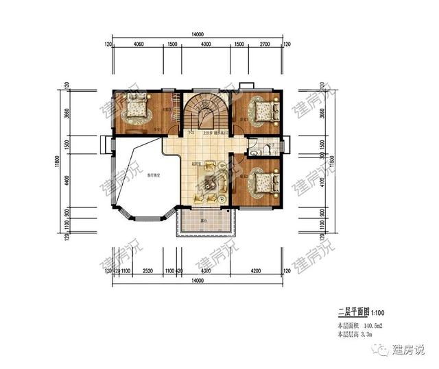建房说｜150平新中式别墅，老家建一栋，妥妥的村中豪宅-8.jpg
