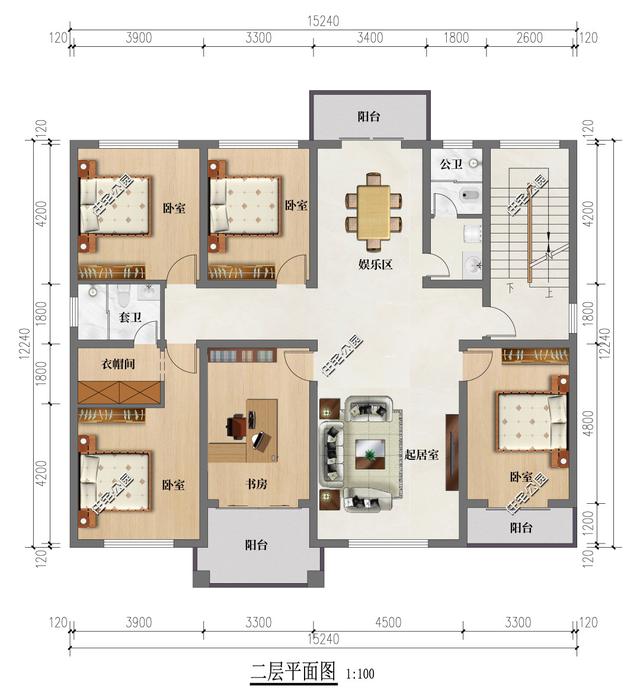 15×12米北侧临街的新中式三层雅宅，双入户门出行更方便-6.jpg
