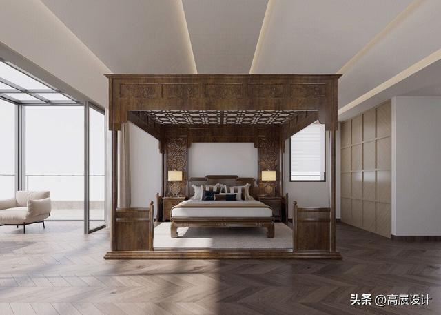 优雅沉稳的新中式卧室，生活就该这么精致！-2.jpg
