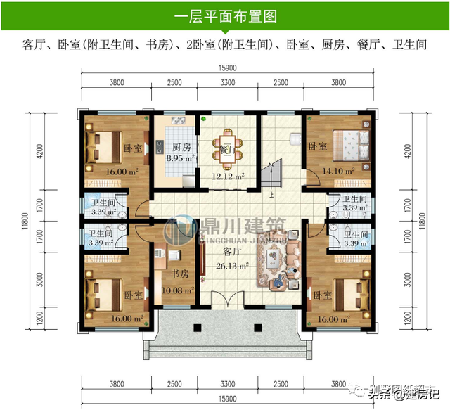 湖南10款新中式别墅，二层空间也正合适，趁着春暖花开赶紧建一栋-15.jpg
