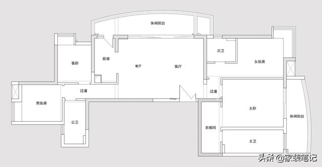广州夫妻的新中式风装修火了，客餐厅、厨房和阳台连成一片很大气-2.jpg