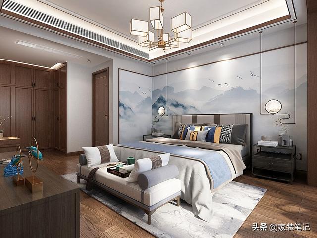 广州夫妻的新中式风装修火了，客餐厅、厨房和阳台连成一片很大气-15.jpg