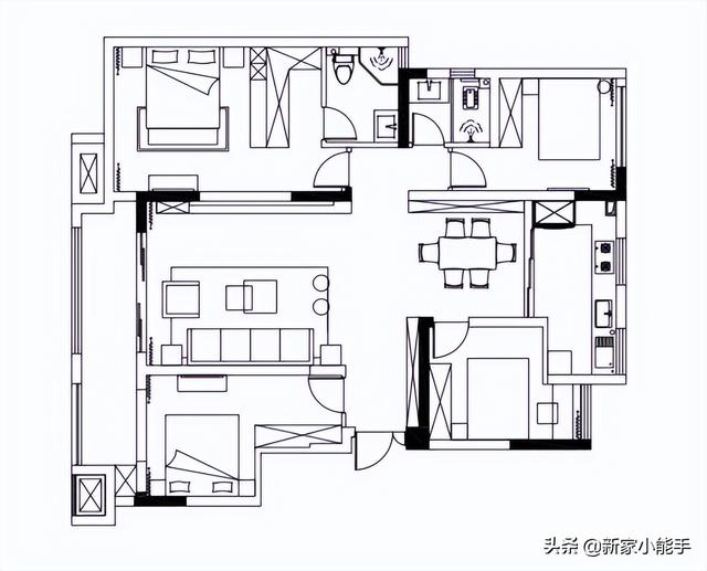 115平新房，花45万打造现代轻奢风的都市家居生活，舒适感满满-2.jpg