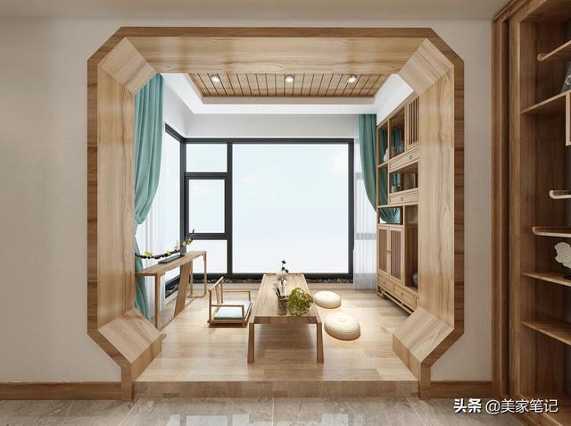 广东发现80后女业主的家，全房用原木色，打造禅意新中式，超治愈-18.jpg