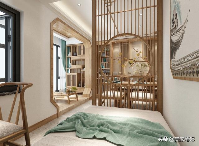广东发现80后女业主的家，全房用原木色，打造禅意新中式，超治愈-17.jpg
