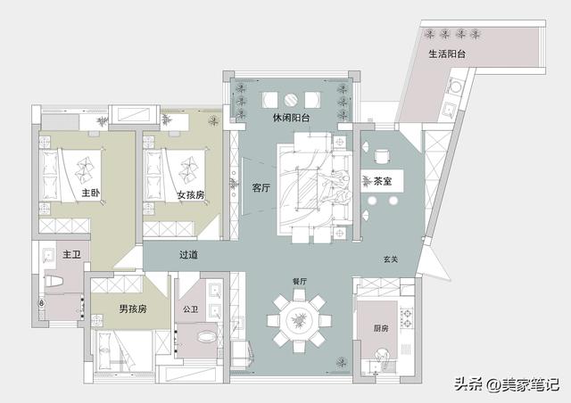 看她家132㎡新中式风格，以灰色系装扮全屋，碰撞出优美的高级感-3.jpg