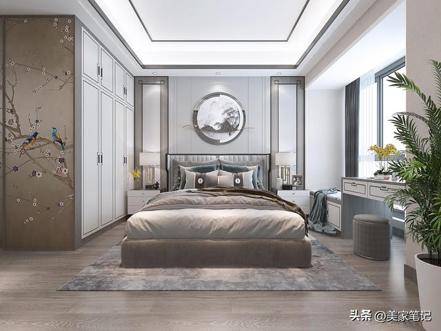 看她家132㎡新中式风格，以灰色系装扮全屋，碰撞出优美的高级感-17.jpg