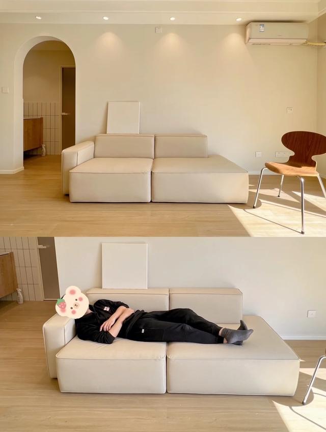 北京夫妻买下66㎡小家，全屋“穷装”奶油风，不俗气还高级-4.jpg
