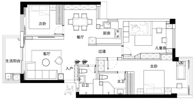 耗时100天装修完工，全屋现代风很耐看，入住打扫干净晒晒-3.jpg