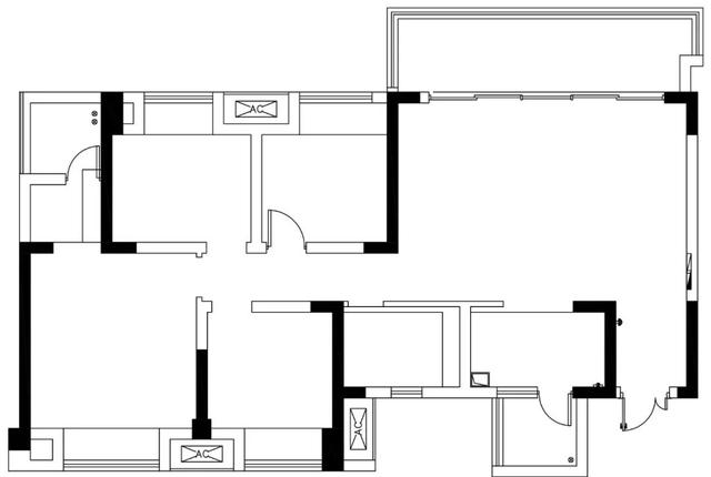 成都130㎡侘寂风，四居改一居，喧嚣城市中的一片净土-3.jpg