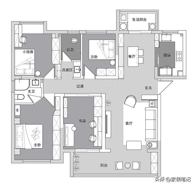 长沙90后夫妻的新家，奶油小法风，全屋不仅显得温馨还很有高级感-3.jpg