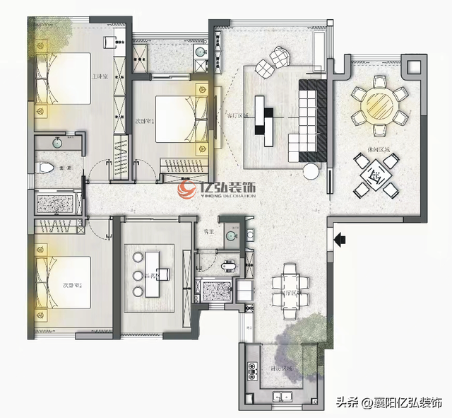 装修设计 | 东津新区丨175㎡新中式，诗意栖居，庄重与优雅并存！-4.jpg