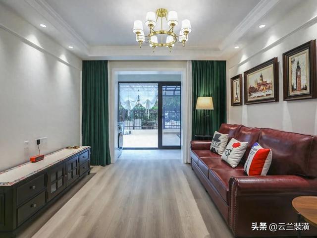 案例品鉴 | 96㎡美式田园装修风，撞色和对比色碰撞，视觉效果好看!-1.jpg