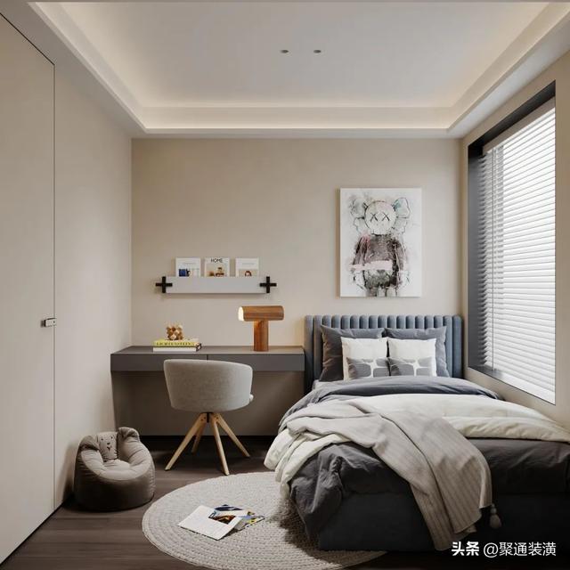 聚通装潢 | 175㎡手枪型意式轻奢风装修，呼之欲出的高级感-16.jpg