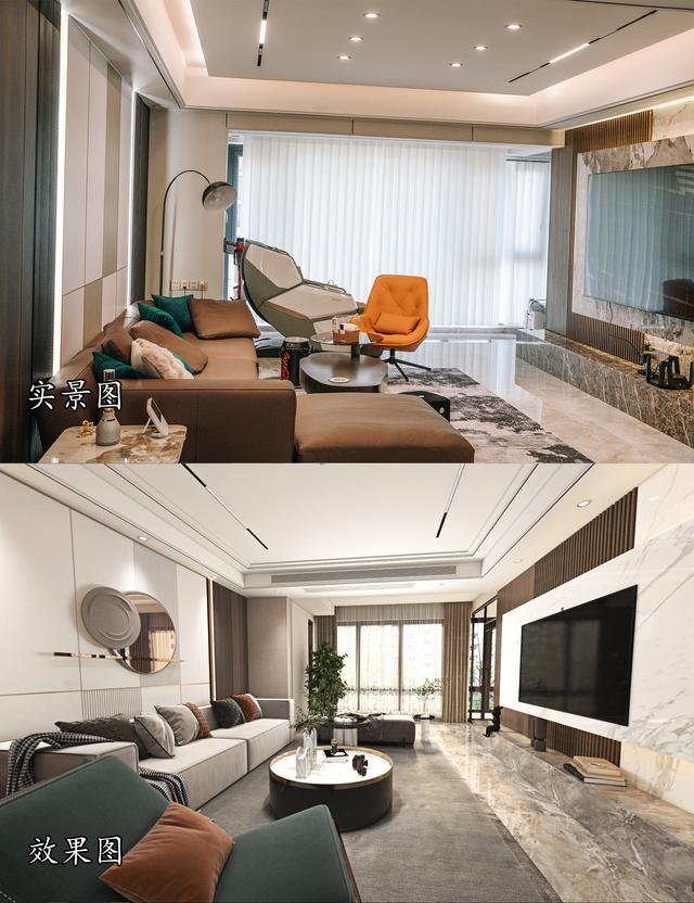145m²现代轻奢风，温馨暖色调，在生活中感受到真正的温暖-2.jpg