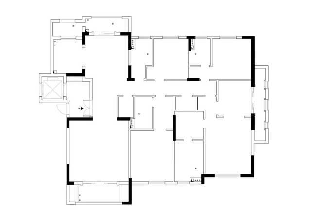 上海228㎡侘寂风住宅，拱形门、无主灯，减卧室增错层茶室，真好-4.jpg