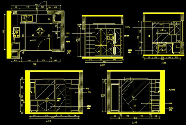 全屋定制橱柜CAD图纸吊柜平面立面整体厨房设计cad施工图室内设计-5.jpg