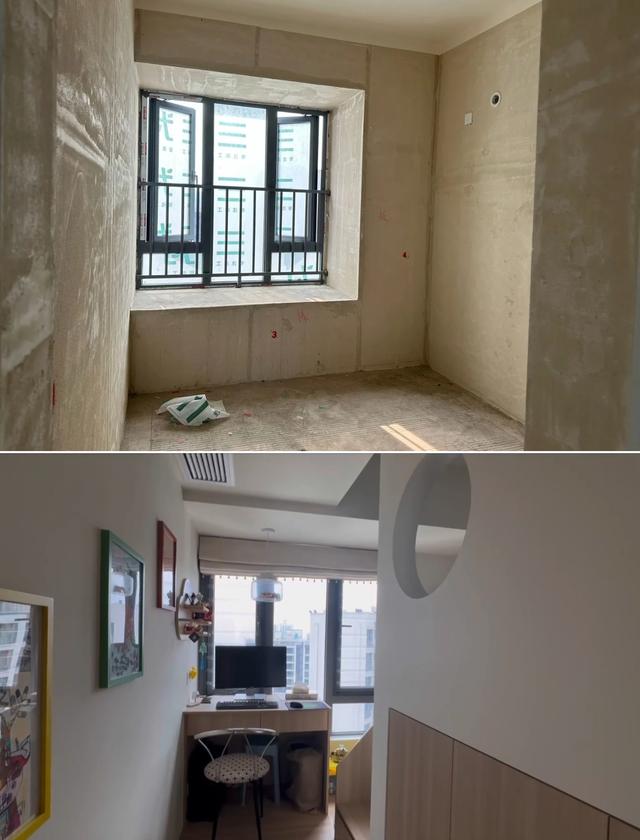 惊艳！120㎡法式多巴胺，毛坯到完工的惊喜对比-8.jpg
