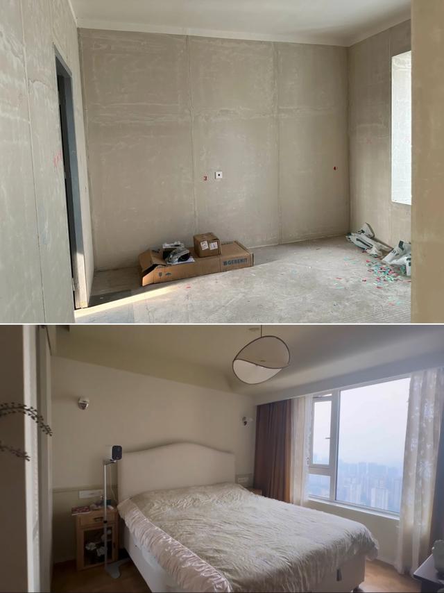 惊艳！120㎡法式多巴胺，毛坯到完工的惊喜对比-9.jpg