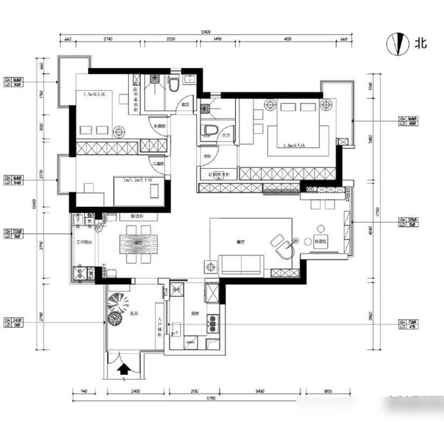 这套126㎡的房子，坚持全屋打满柜子，效果不是一般的实用-2.jpg