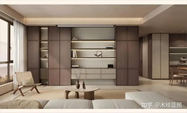 木绘蓝图｜165㎡侘寂风客厅除却华丽的装饰，让生活回归本真-2.jpg