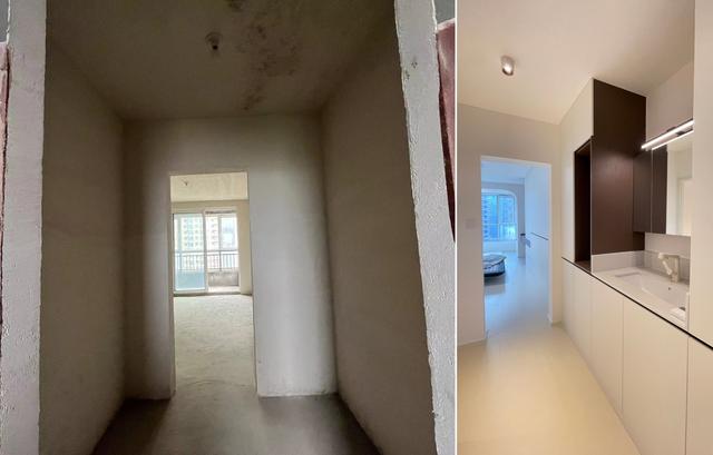 16万硬装120m² 奶油中古风，前后对比见证三室家的蜕变-2.jpg