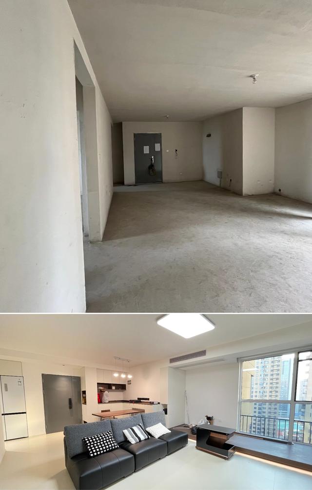 16万硬装120m² 奶油中古风，前后对比见证三室家的蜕变-8.jpg