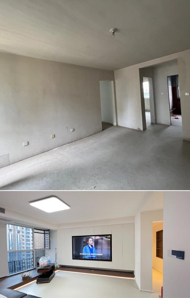 16万硬装120m² 奶油中古风，前后对比见证三室家的蜕变-3.jpg