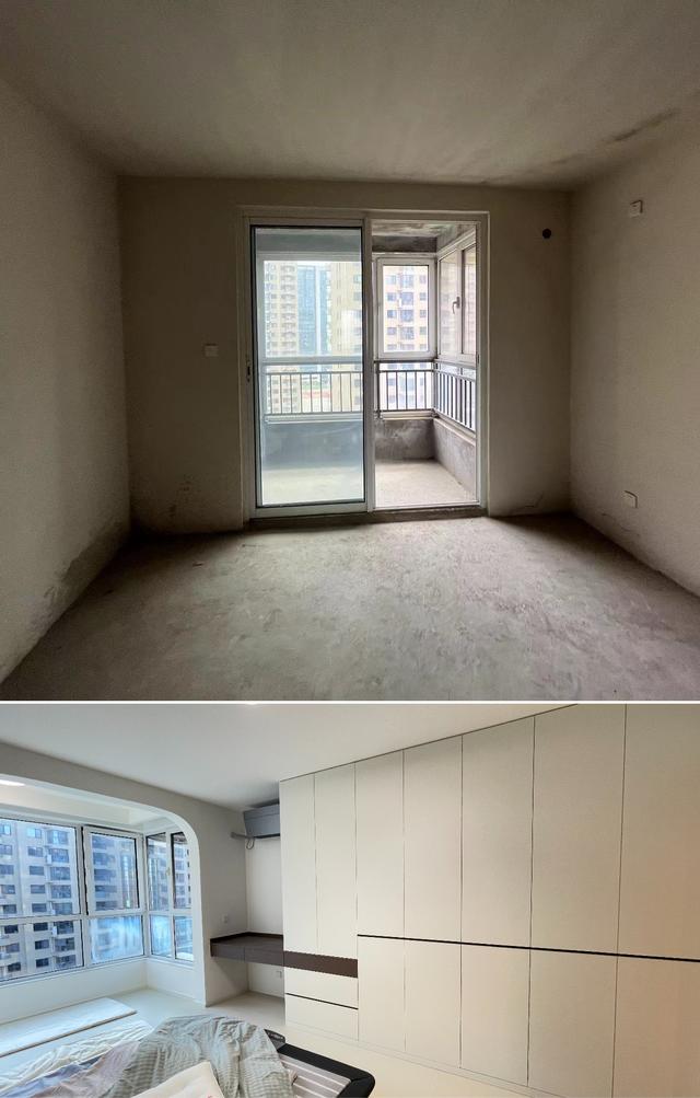 16万硬装120m² 奶油中古风，前后对比见证三室家的蜕变-21.jpg