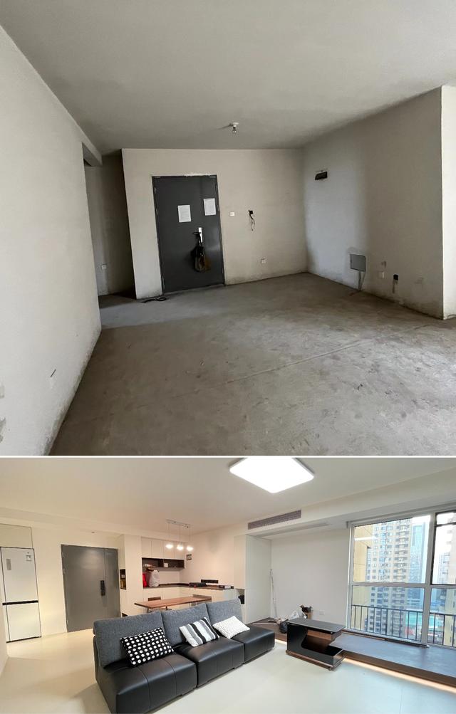 16万硬装120m² 奶油中古风，前后对比见证三室家的蜕变-20.jpg