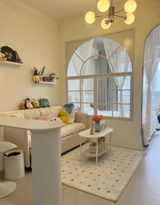 35m²单身公寓，温柔奶油风的小确幸-5.jpg