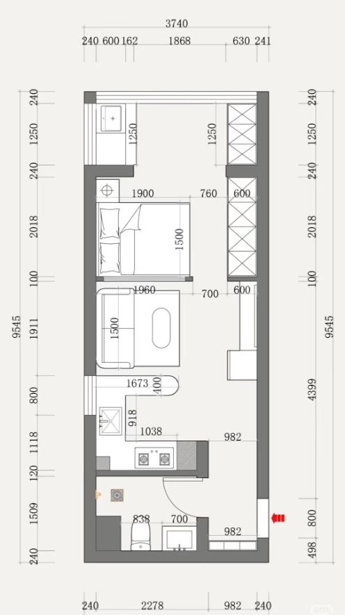 35m²单身公寓，温柔奶油风的小确幸-3.jpg