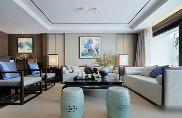 120平新中式装修，展现东方优雅之美，有书房有茶室，惬意舒适-1.jpg