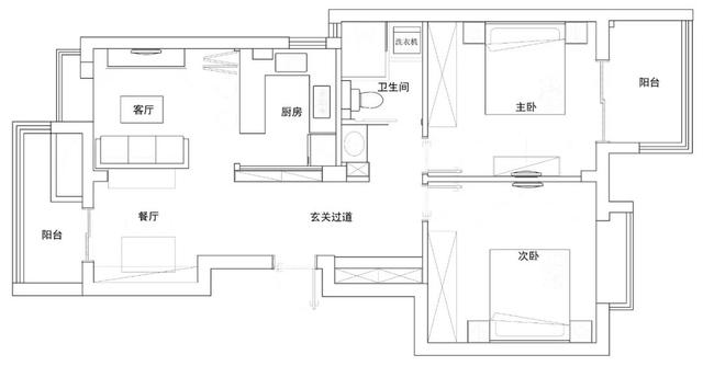 89平美式风格装修，拆掉两面墙，客餐厨全开放，小家住出大宅感！-2.jpg